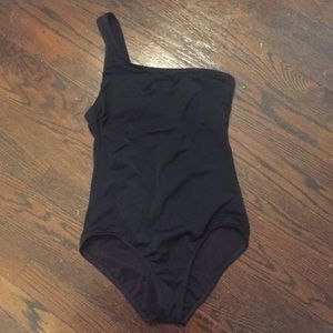 Black One Strap One Piece
